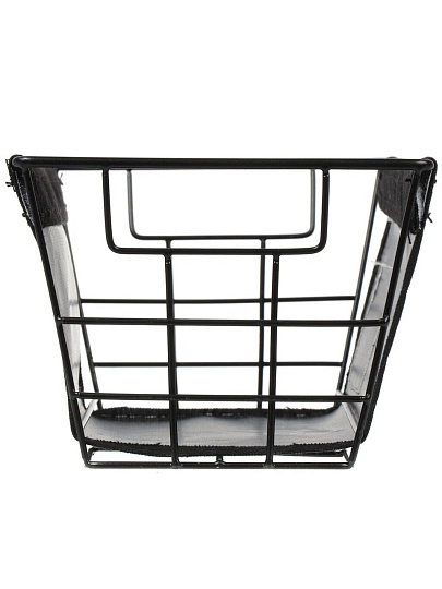 Корзина для хранения, 25х15х12 см, прямоугольная, черная, A290103