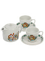 Набор чайный фарфор, 5 предметов, на 2 персоны, 190 мл, Добрушский фарфоровый завод, Тренд Первый снег, 5С1667Ф34 - фото 3