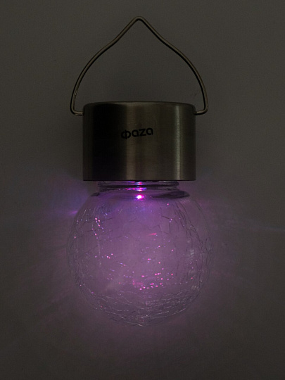 Светильник ландшафтный ФАZА, SLR-L01, на солнечной батарее, подвесной, 9х6 см, белый