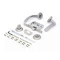 Комплект для двери Фабрика Замков, FZ SET 04L 170 BK SN/CP 5/10, 115082, ручка в комплекте, матовый никель - фото 2