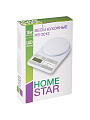 Весы кухонные электронные, Homestar, HS-3012, платформа, точность 1 г, до 10 кг, LCD-дисплей, белые, 104931 - фото 5