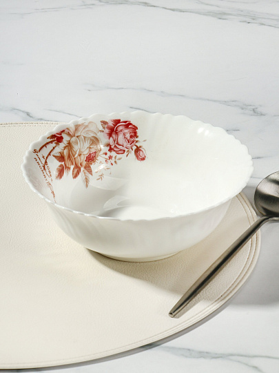 Салатник стеклокерамика, круглый, 18х6 см, 0.6 л, Шарм, TW70