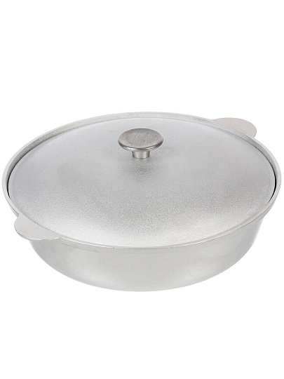 Жаровня алюминий, 30 см, 3.5 л, Гардарика, 304, с крышкой