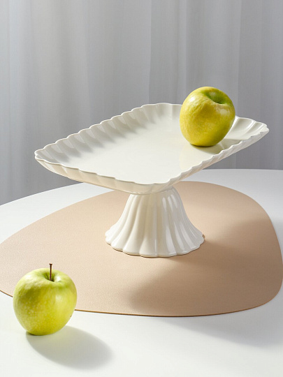 Ваза для фруктов, фарфор, на ножке, 30.5 см, Bonjart, 202505