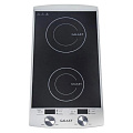 Плита электрическая Galaxy Line, GL 3057, 2900 Вт, 2 конфорки, стеклокерамика, электронная, переключатель сенсорный, до 240°С, черная - фото 2