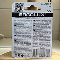 Батарейка Ergolux, АА (LR6, 15A), Alkaline, щелочная, 1.5 В, блистер, 4 шт, 11748 - фото 2