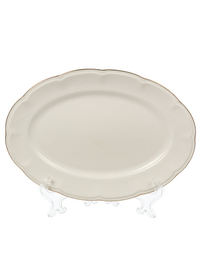Блюдо фарфор, овальное, 15х21.4 см, Афина, Blue bird, BB-OD21-0102g