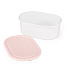 Контейнер пищевой пластик, 19.6х12.6х7.5 см, розовый, овальный, Альтернатива, М5675 - фото 2