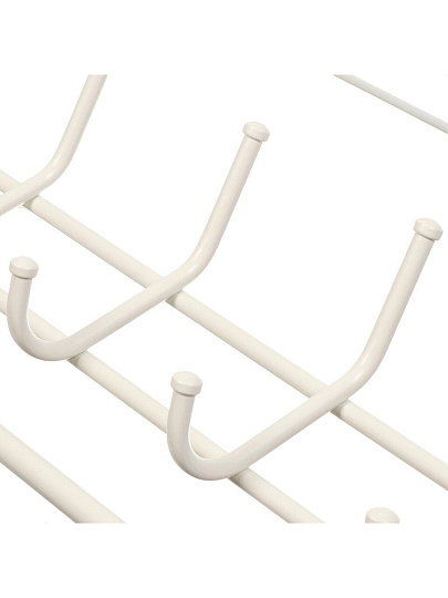 Вешалка настенная 6 крючков, с полкой 80, 22х73х26.5 см, сталь, ЗМИ, ВСП80Б, белая