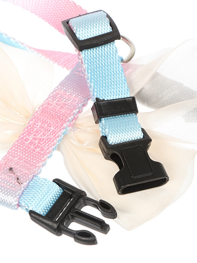 Шлейка для кошек, декоративная, с бантом, 1.5 см, в ассортименте, Y4-11382