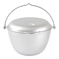 Казан походный литой алюминий, 5 л, с крышкой, с крышкой-сковородой, Kukmara, кп50