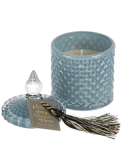 Свеча декоративная ароматизированная, 15х8.5 см, в банке, парафин, A330104