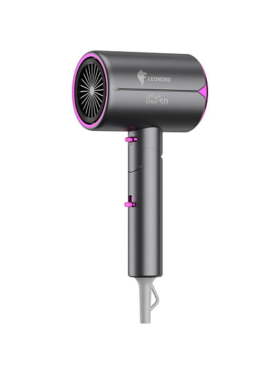 Фен Leonord, LE-1212, 2000 Вт, защита от перегрева, 3 режима, 1 скорость, 900301