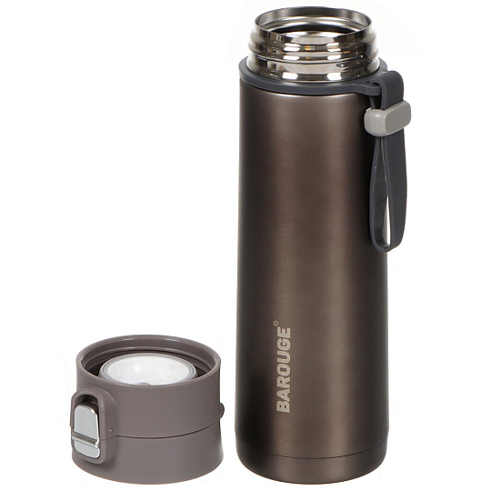 Термобутылка нержавеющая сталь, 0.48 л, узкая горловина, Barouge, Кофе, колба нержавеющая сталь, BT-005