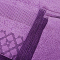 Полотенце банное 70х140 см, 420 г/м2, Геометрия, Silvano, сиреневое, Турция, OZG-18-029-006 - фото 3