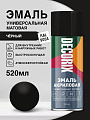 Эмаль аэрозольная, Decorix, универсальная, акриловая, матовая, черная, A02, 520 мл