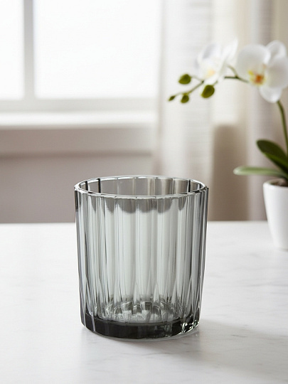 Стакан 250 мл, стекло, ОСЗ, Мистерия, низкий, графит, С2392