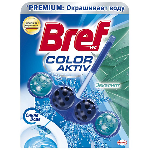 Подвеска для унитаза Bref Color Aktiv Эвкалипт, 50 г