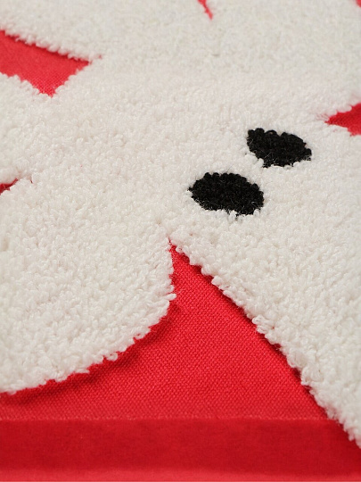 Чехол на подушку Олени, 100% полиэстер, 45 х 45 см, красный, декоративный, A130015