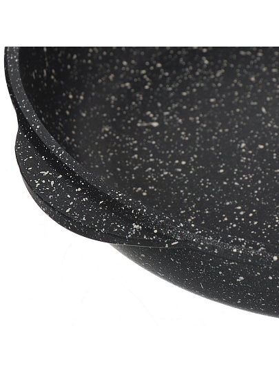 Сковорода литой алюминий, 24 см, антипригарное покрытие, Горница, Гранит, съемная ручка, с2412аг