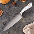 Нож кухонный Daniks, Platinum, шеф-нож, нержавеющая сталь, 20 см, рукоятка пластик, WFCF-0044-1