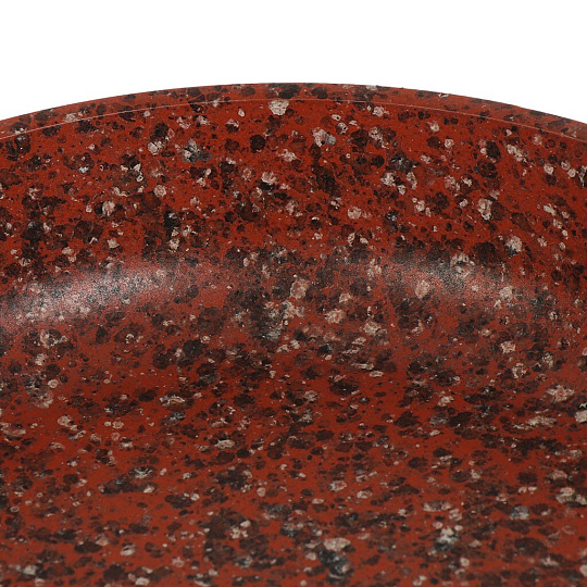 Сковорода алюминий, 24 см, антипригарное покрытие, Гурман, Granite Red, красная, ручка под дерево, ГМ2401 ГР