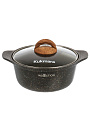 Кастрюля алюминий, антипригарное покрытие, 2 л, крышка стекло, Kukmara, Granit Ultra Induction original, кгои23а, индукция - фото 3