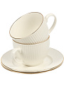 Набор чайный фарфор, 4 предмета, на 2 персоны, 270 мл, Jewel, Бьянко, ПС0001-33 - фото 4