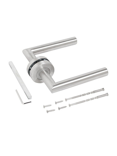 Ручка дверная Стандарт, 0201 SS (35-70) INOX, 14 869, нержавеющая сталь