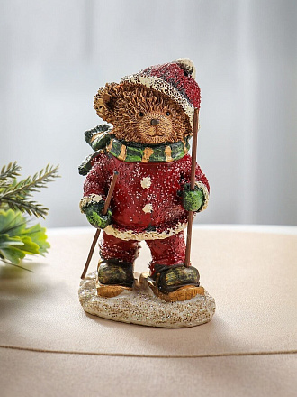 Фигурка декоративная полистоун, Медвежонок, 10х8х14.5 см, в ассортименте, A020262