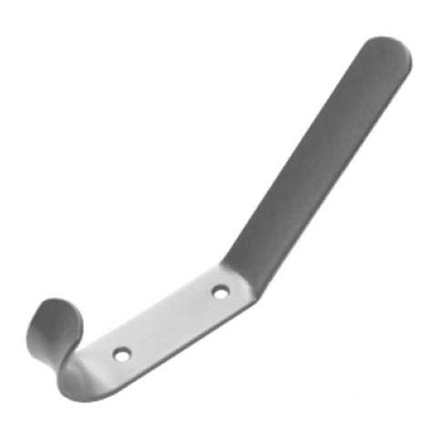 Крючок-вешалка 2-рожковый, сталь, Домарт, серый металлик