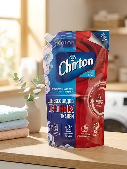 Гель для стирки Chirton, 1 л, для цветного белья