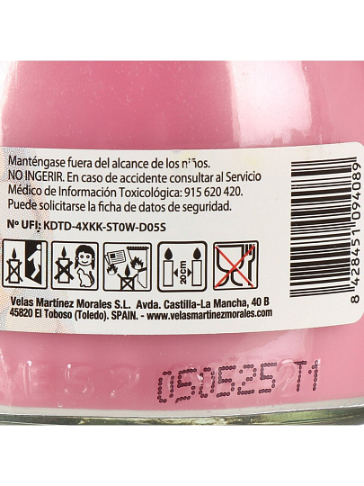 Свеча ароматизированная, 7х6 см, в стакане, Lumar, Леденец Piruleta, 100 гр, 900409