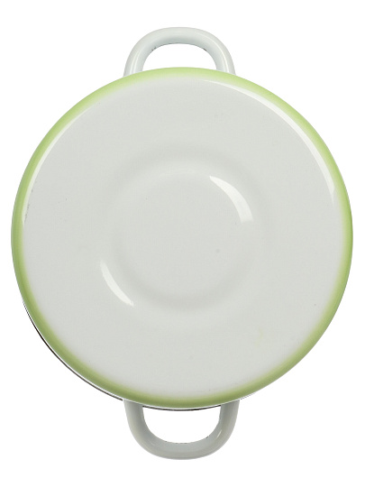 Кастрюля эмалированная сталь, 2 л, сталь с деколью, пластиковая кнопка, цилиндрическая, Сибирские товары, С1610.139