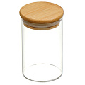 Банка для сыпучих продуктов, стекло, 0.28 л, с крышкой, Lira, LRB 001, прозрачная