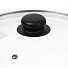 Крышка для посуды стекло, 16 см, Daniks, металлический обод, кнопка бакелит, черная, Д4116Ч - фото 3