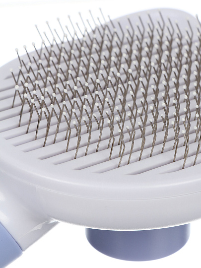 Щетка для вычесывания животных самоочищающаяся, с ушками, 21Х9.5Х6 см, Y4-11399