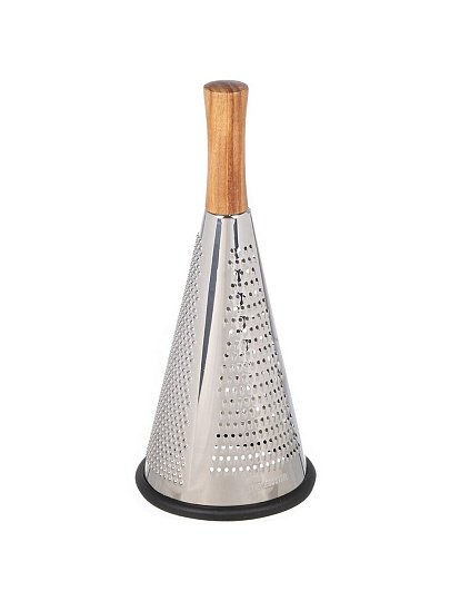 Терка 3 грани, 30х13 см, нержавеющая сталь, рукоятка дерево, Y4-8037