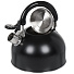 Чайник нержавеющая сталь, 2.5 л, со свистком, матовый, ручка металлическая, Daniks, черный, GS-04001 - фото 2