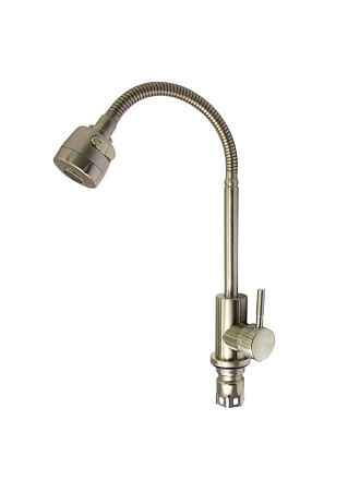 Смеситель для кухни, Stemix, гибкий излив, с картриджем, SUS 800-016FZ