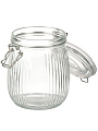 Банка для сыпучих продуктов, стекло, 0.75 л, 8.5х8.5х14.5 см, с крышкой, с бугельным замком, Страйп, Y4-9023 - фото 8