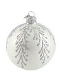 Елочный шар Заснеженная ветвь-1, 8.5 см, в подарочной упаковке, КУ-85-194148/1
