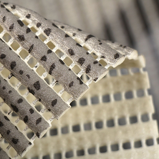 Коврик для ванной антискользящий, 0.8х15 м, вспененный ПВХ, серый, Homemat Aquatic, 103G, HMA.02.103G/80, геометрия