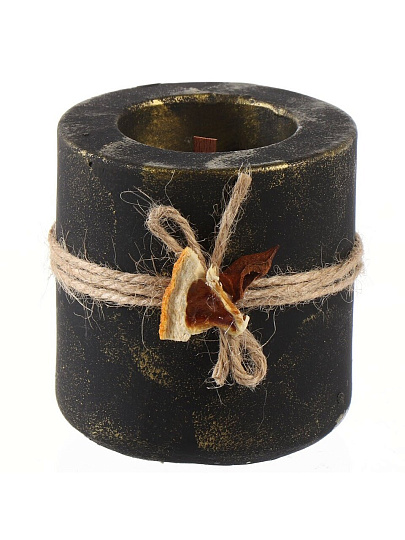 Свеча декоративная, 8х7.3 см, в стакане, Evis, Коломбо, в гипсовом стакане, 1 314 900 862