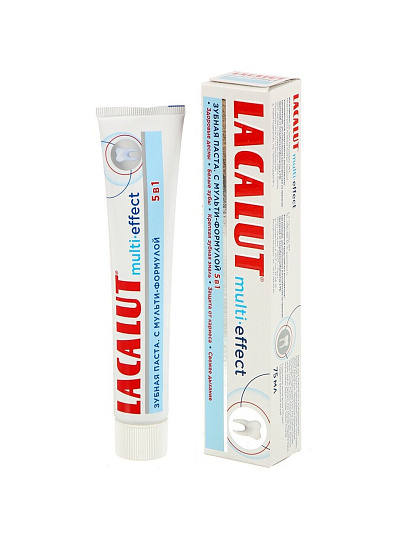 Зубная паста Lacalut, Мульти-Эффект, 75 мл