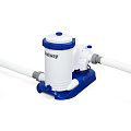Бассейн каркасный Bestway, 610х366х122 см, Power Steel, 56719, фильтр-насос, лестница, 20241 л - фото 8