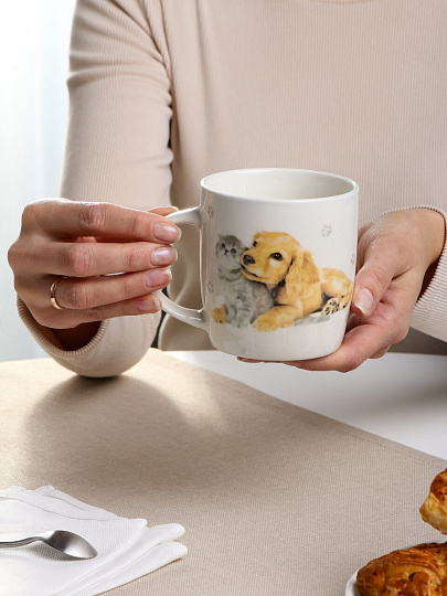 Кружка фарфор, 360 мл, Верные друзья, МФК, MFK20471