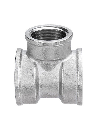 Тройник 1"1/4 х3/4"х1"1/4, г-г-г, латунь, AquaLink