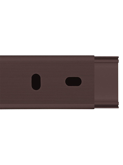 Кабель-канал пластик, 25х16 мм, 2 м, венге, TDM Electric, 3D, ЭКО, SQ0402-2405