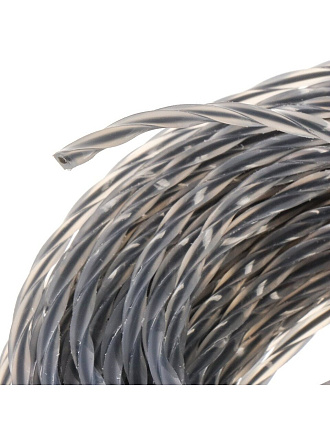 Леска для триммера 2 мм, 15 м, квадрат, Bartex, скрученная, двухцветная